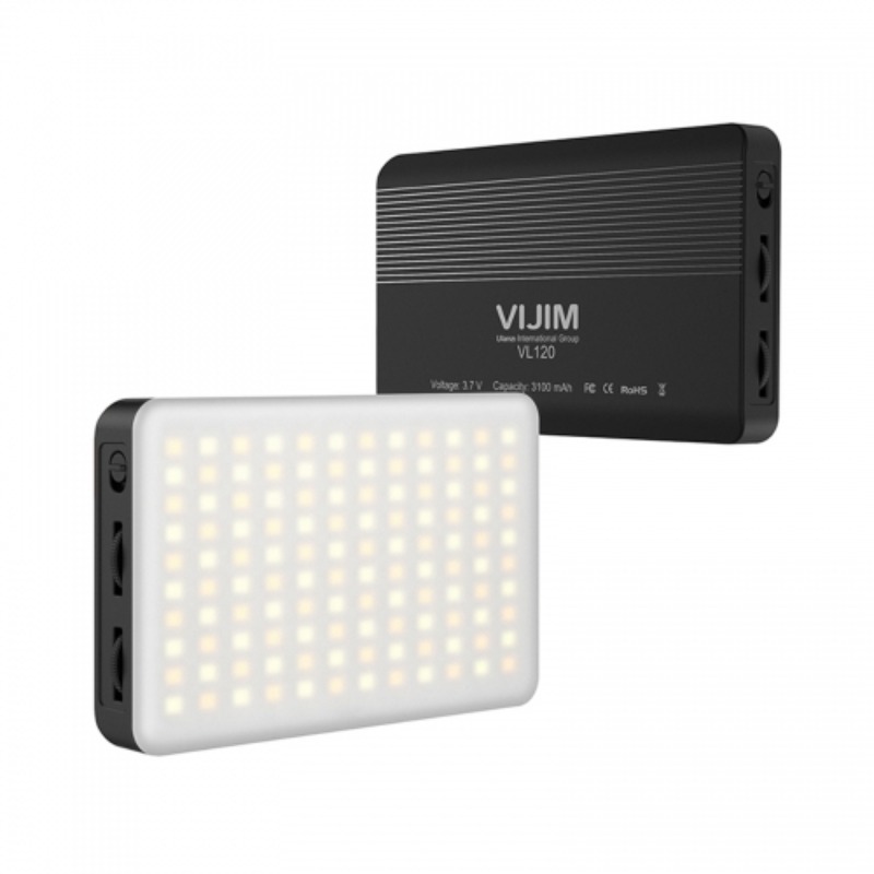 울란지 VIJIM 블랙 VL120 미니포켓 LED 조명 색온도 조절가능 미니 조명 개인방송장비